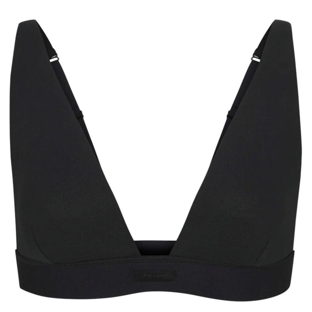 SKIMS COTTON JERSEY PLUNGE BRALETTE
